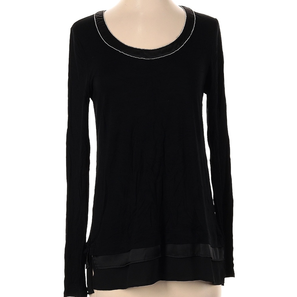 White House Black Market Black Long Sleeved Top Size Small